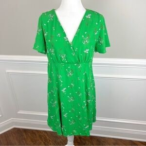 Kaileigh Green Floral Mini Dress